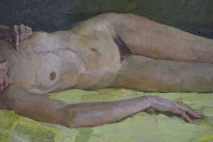 Oil painting Portrait of a naked girl Singaevsky Vladimir Ivanovich