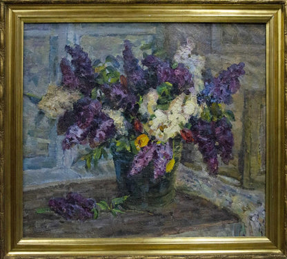 Oil painting Lilac Kolomoitsev Petr Mikhailovich