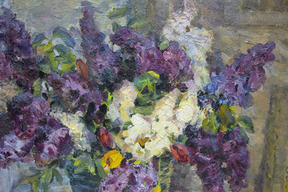 Oil painting Lilac Kolomoitsev Petr Mikhailovich