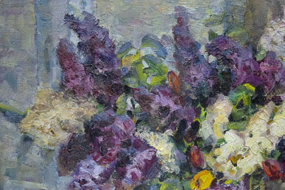 Oil painting Lilac Kolomoitsev Petr Mikhailovich