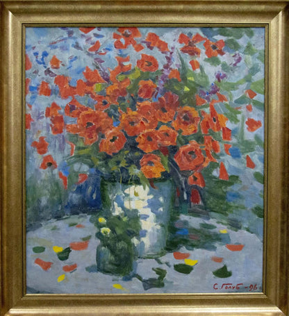 Oil painting Poppies Golub Stepan Filippovich