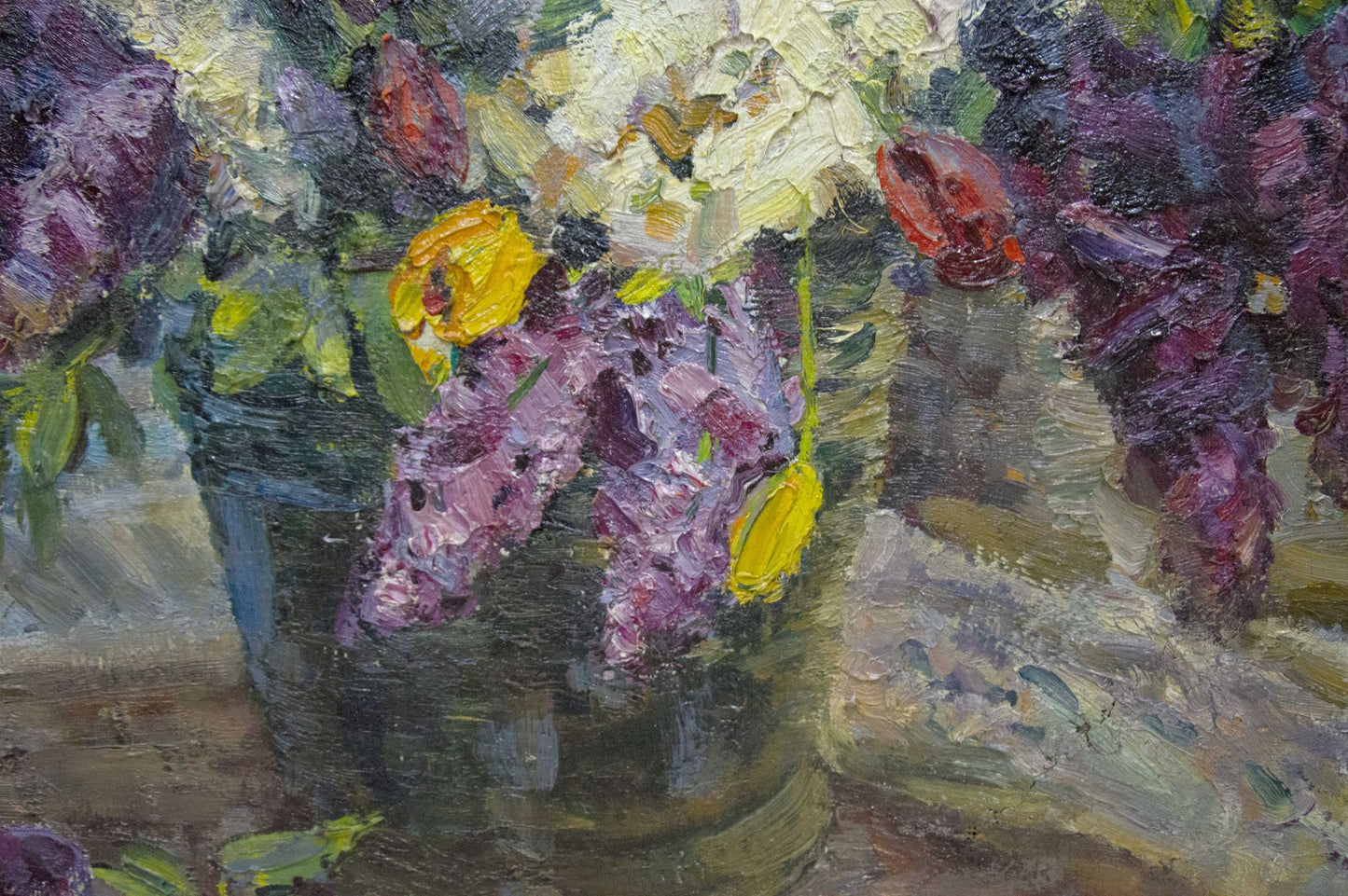 Oil painting Lilac Kolomoitsev Petr Mikhailovich