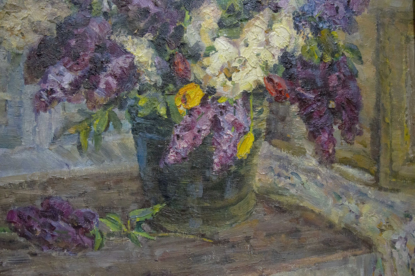 Oil painting Lilac Kolomoitsev Petr Mikhailovich