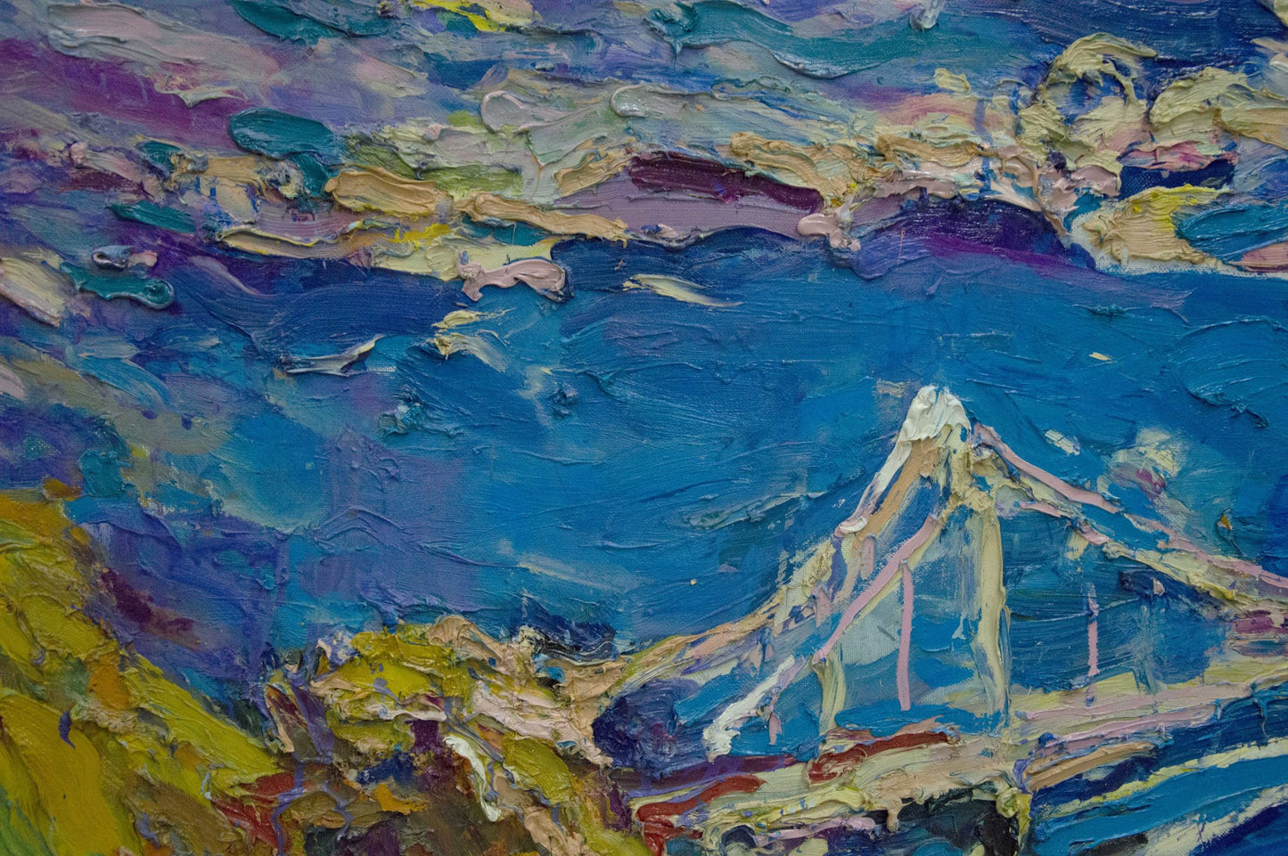Oil painting Bridge landscape Dupliy Sergey Alexandrovich