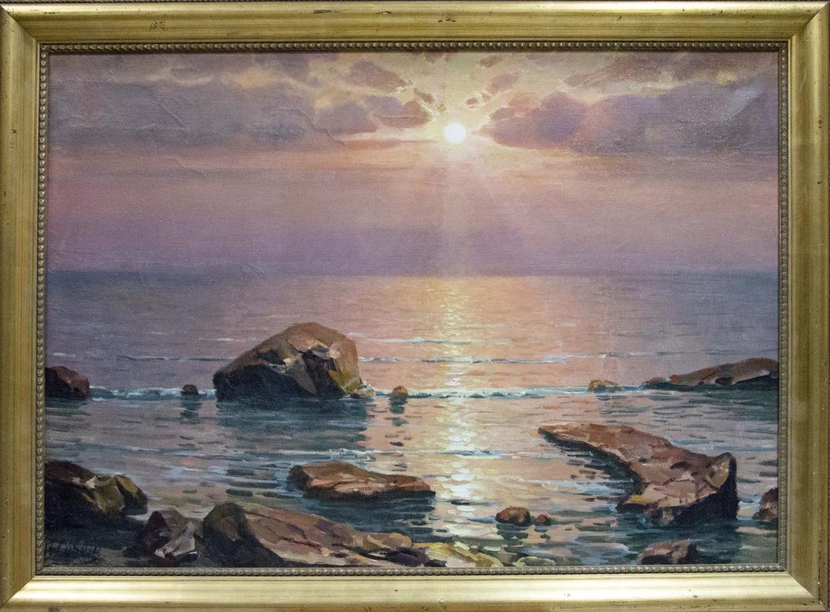 Oil painting Sunset at sea Sevets Victor Stepanovich