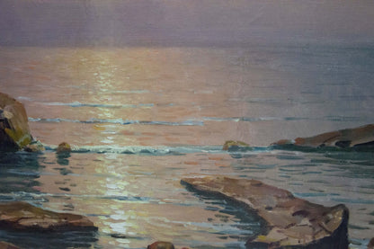 Oil painting Sunset at sea Sevets Victor Stepanovich