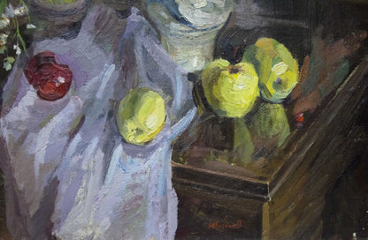 Oil painting Still life with apples Ivchenko Anatoly Avramovich