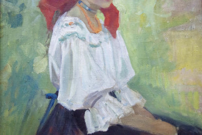 Oil painting Portrait of a girl Kotska Andrey Andreevich