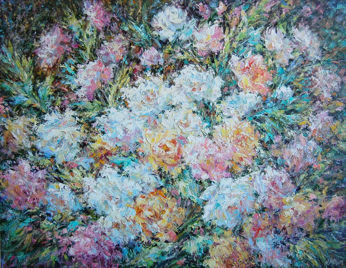 Oil painting Flower glow Artim Olga