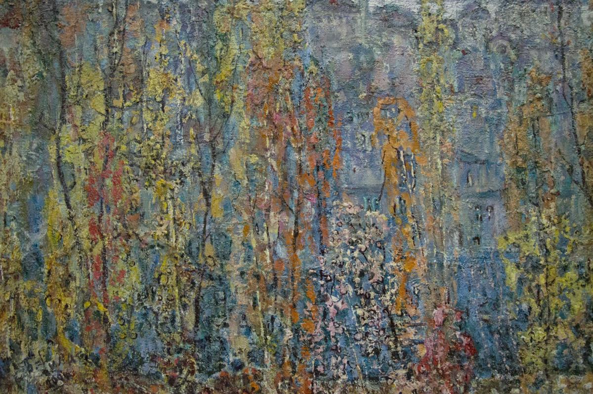 Abstract oil painting View Filatov Vladimir Nikolaevich