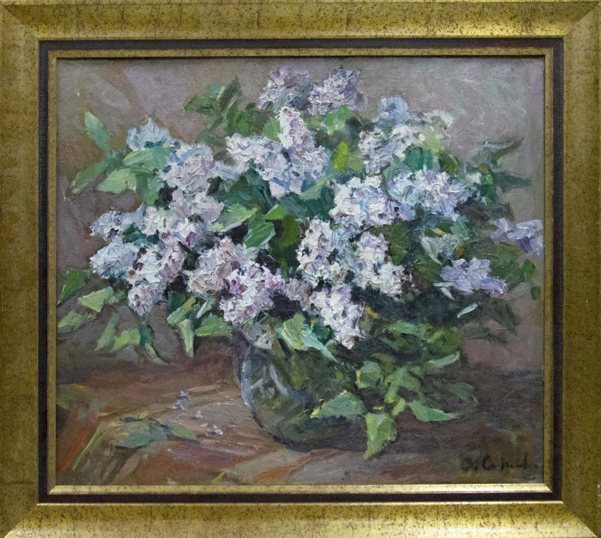 Oil painting Lilac Bouquet in Bloom Zinaida Sokolova