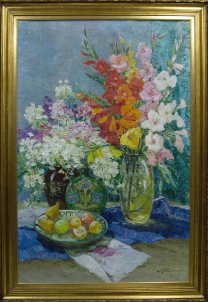 Oil painting Flowers Khitrova Tamara Aleksandrovna