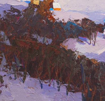 Oil painting Winter in Boroml Egor Shvachunov