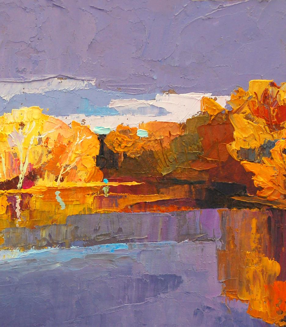 Oil painting Autumn on Psli Egor Shvachunov
