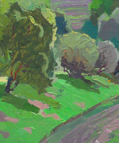 Oil painting Spring on Obolon Egor Shvachunov