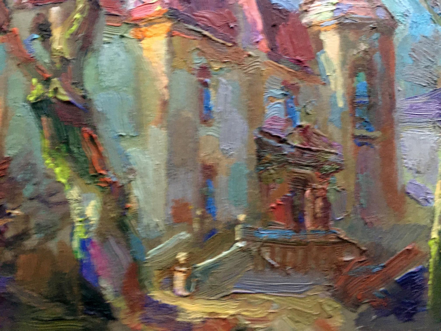 Oil painting Streets of Lviv Batrakov Vladimir Grigorievich