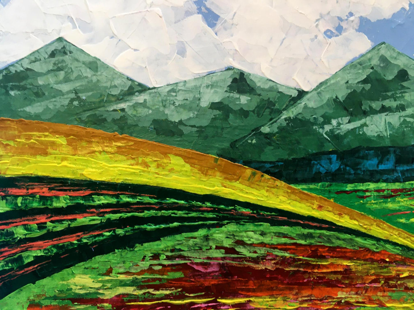 Oil painting Summer in the mountains Zadorozhnya V. V.