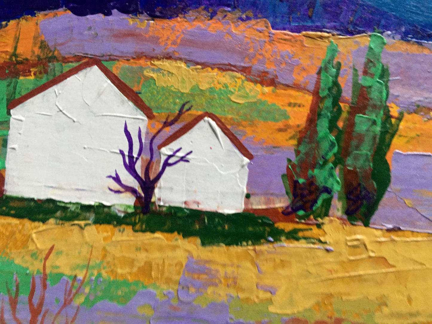 Oil painting Lonely house in the field Zadorozhnya V. V.