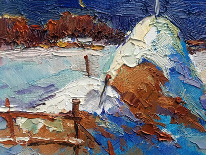 Oil painting Monthly winter Ivanyuk Oksana