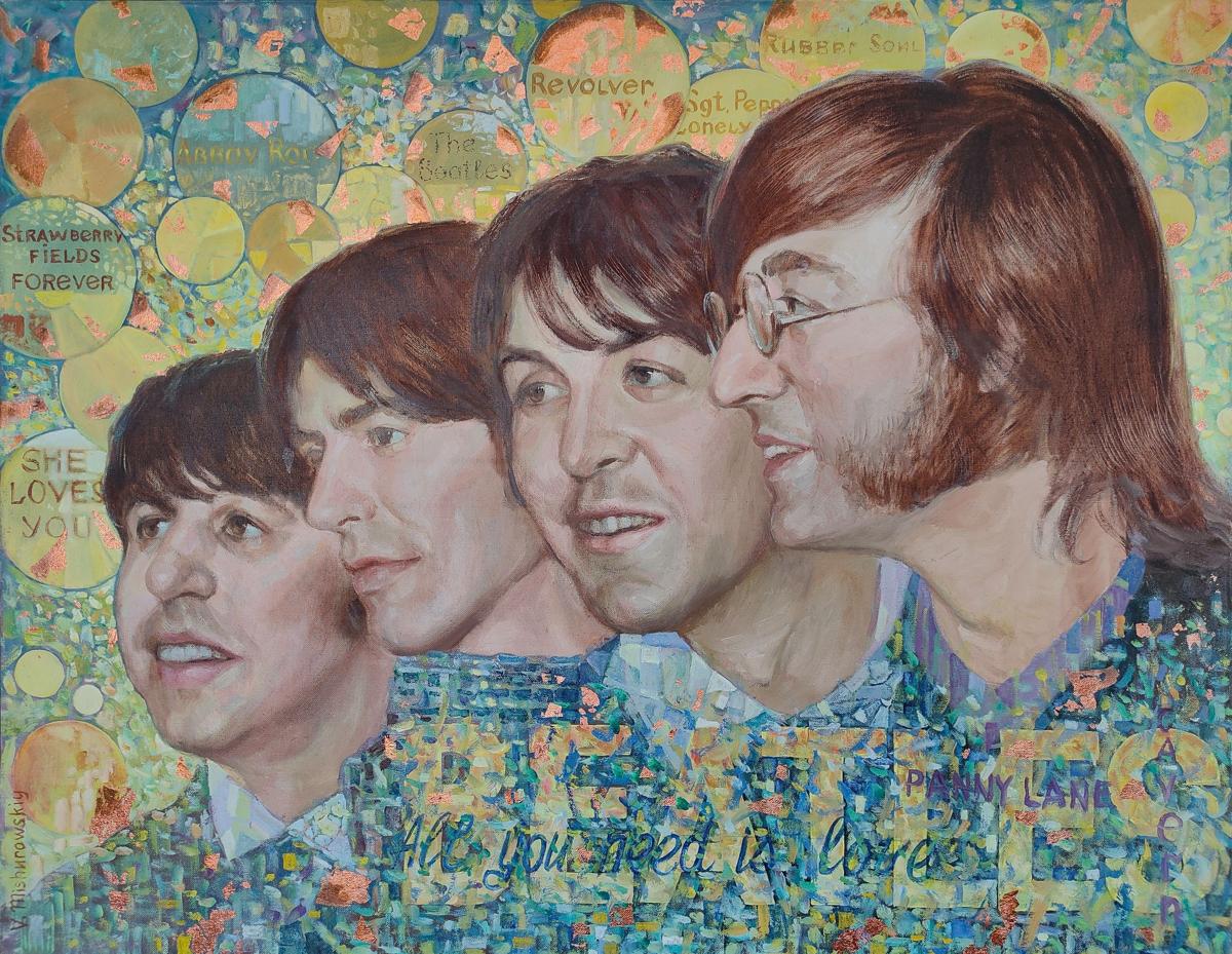 Oil paintin The Beatles Mishurovsky V. V.