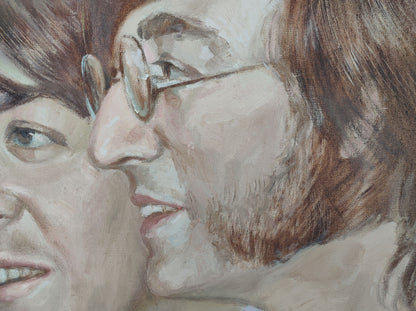 Oil paintin The Beatles 