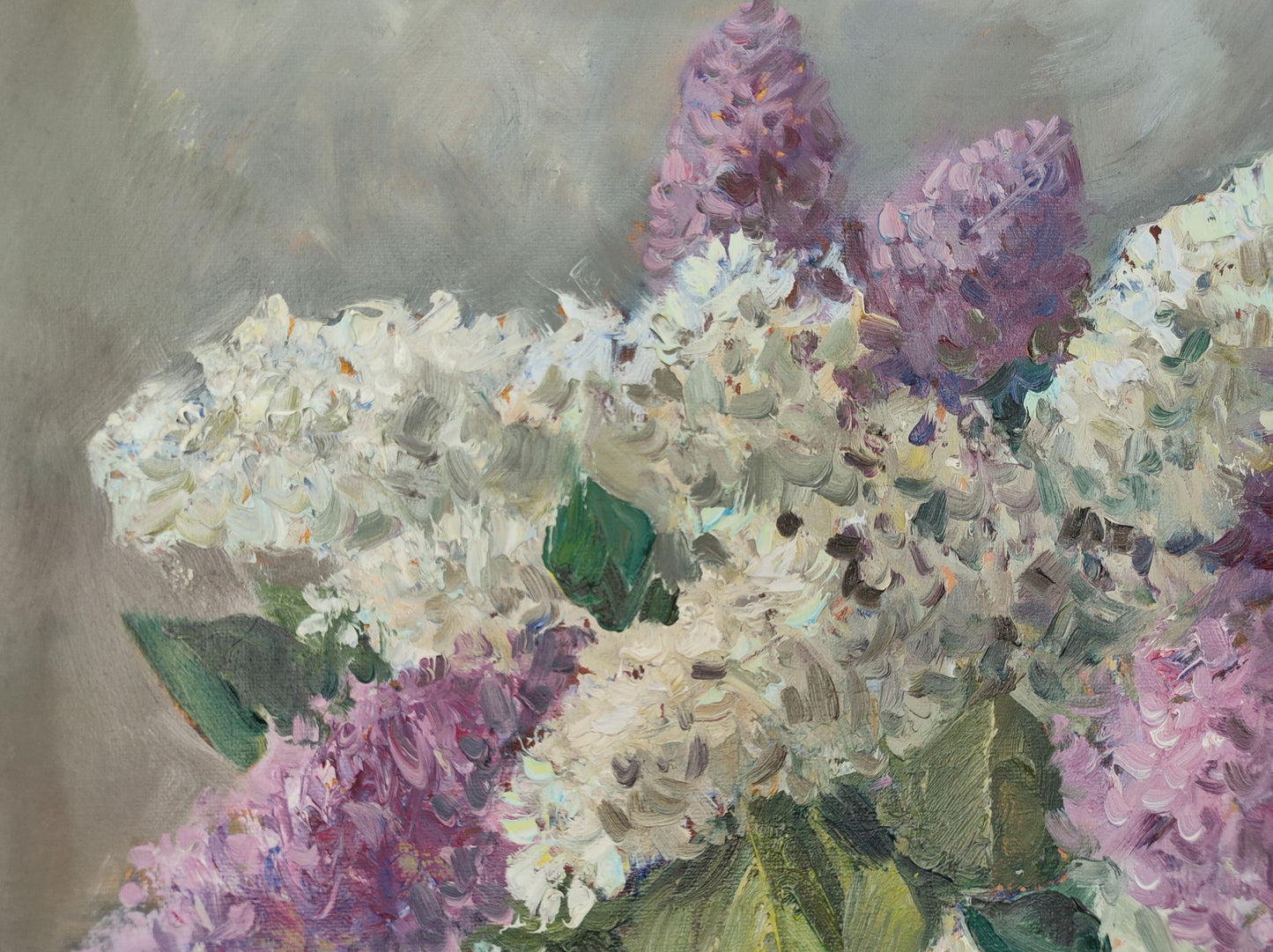 V. V. Mishurovsky captures the essence of "Lilac Mood" in oil