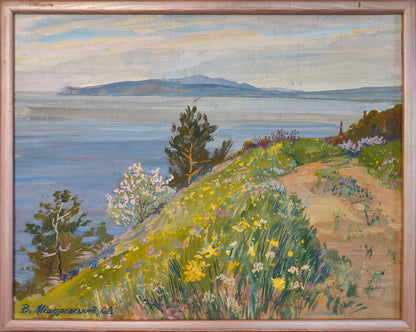 Oil painting View of Cape Meganom Mishurovsky V. V.