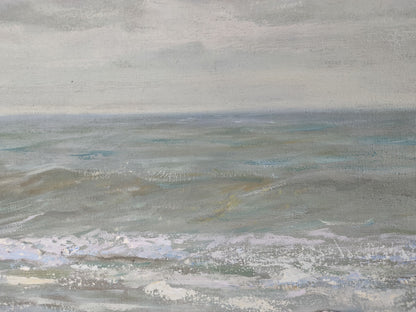 Oceanic Beauty: Mishurovsky V. V.'s Oil Masterpiece of the Azure Sea Shore