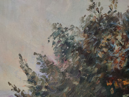 An oil painting by V. V. Mishurovsky showcasing the morning