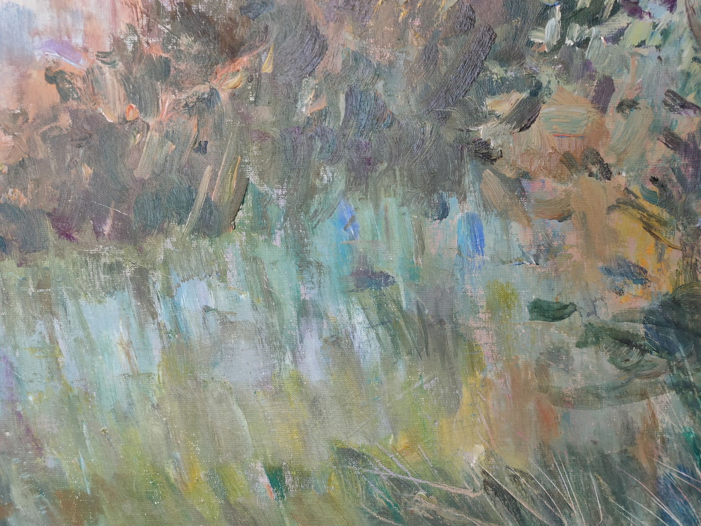 Morning captured on canvas in oil by V. V. Mishurovsky