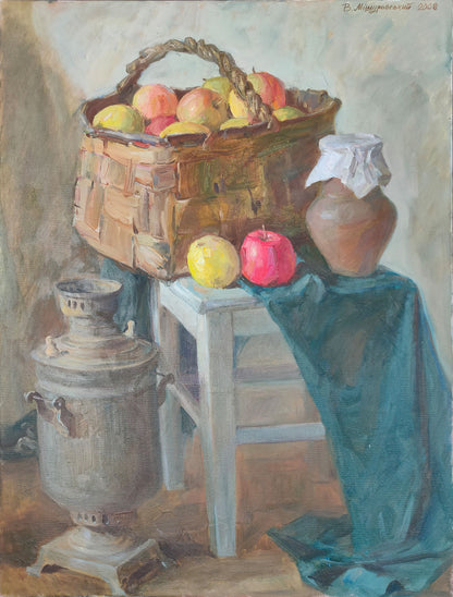 Oil painting Still life with apples Mishurovsky V. V.