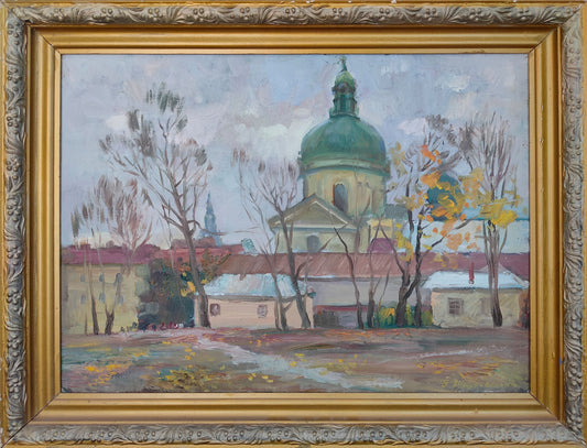 Oil painting Autumn Lviv Mishurovsky V. V.