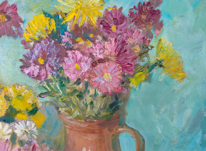 Oil painting Chrysanhemums