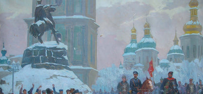 Oil painting Yablonovskiy Petr Antonovich Red Square