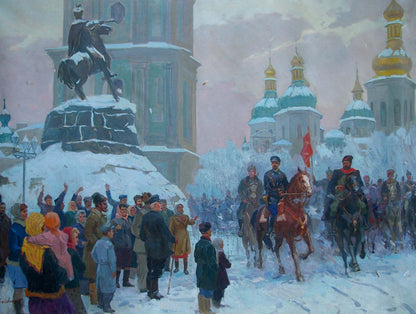 Oil painting Yablonovskiy Petr Antonovich Red Square