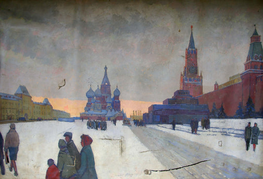 Oil painting Red Square Dubrovin Dmitriy Nikolayevich