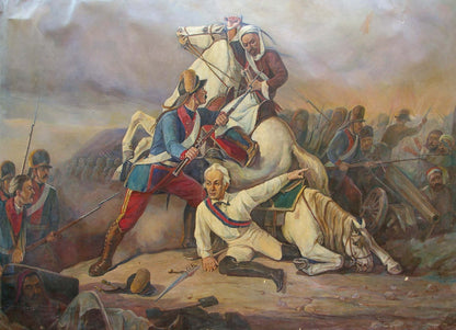 Oil painting War for revolution Unknown author