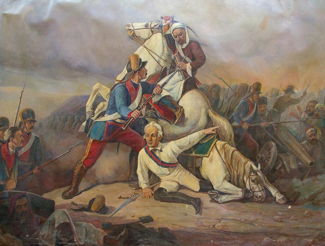 Oil painting War for revolution Unknown author