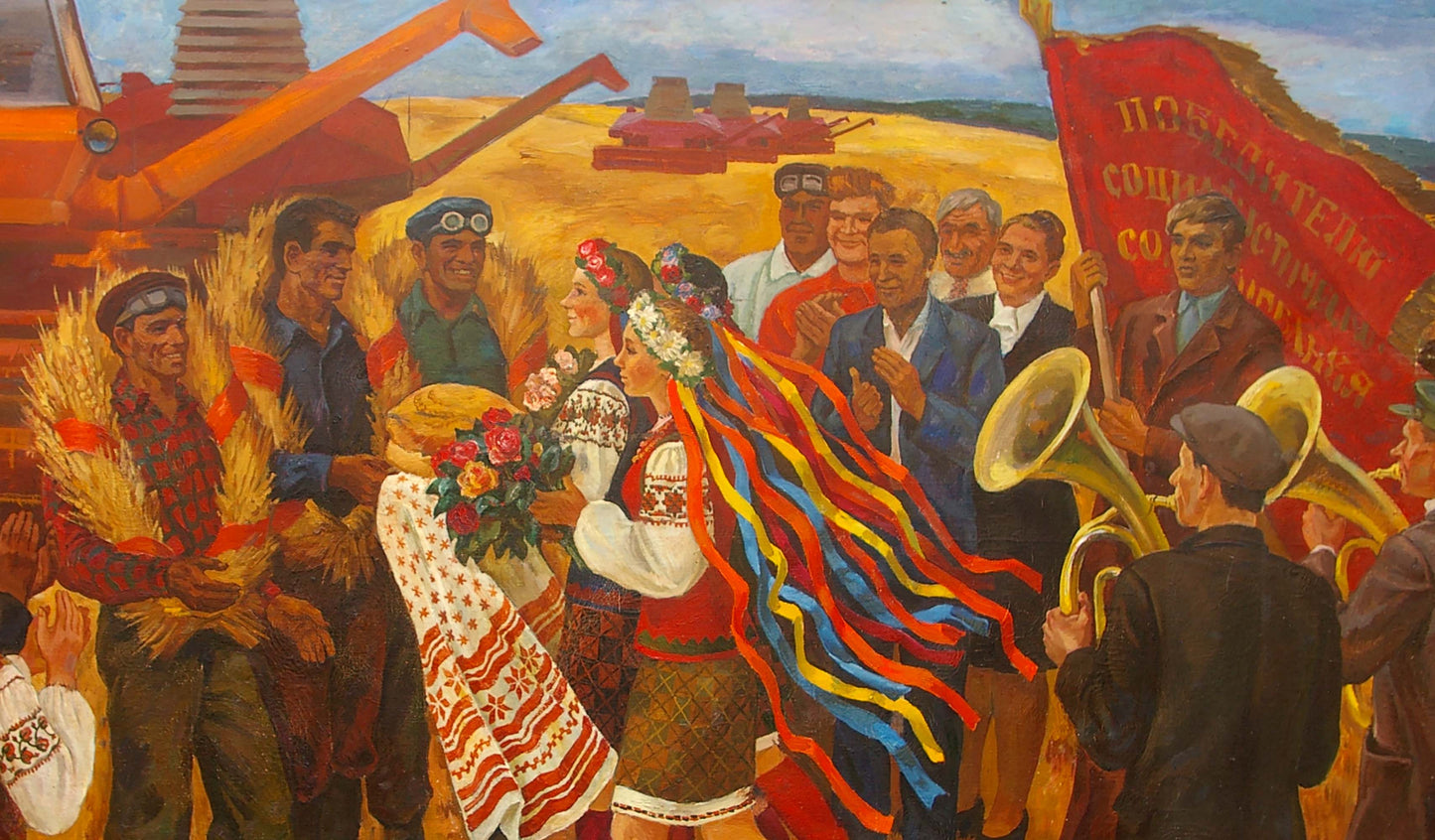 Oil painting Winners of social competitive Budnikov Vladimir Aleksandrovich