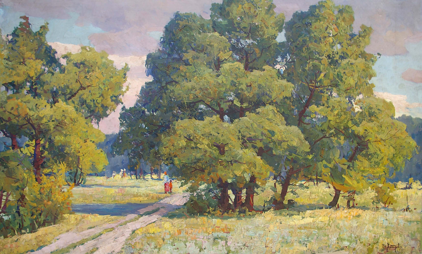 Oil painting Landscape Khitrova Tamara Alexandrovna