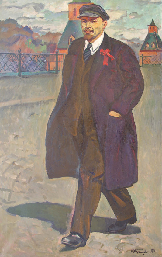 Oil painting Portrait of Lenin Vyacheslav Tokarev