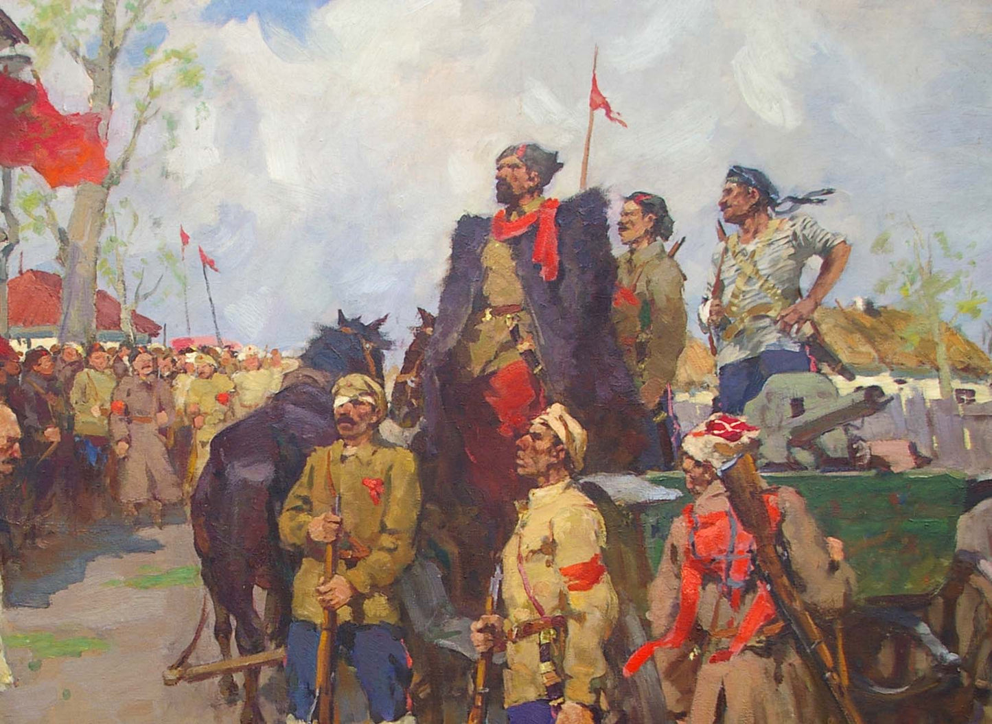 Oil painting War for independence Guida Mikhail Evgenievich