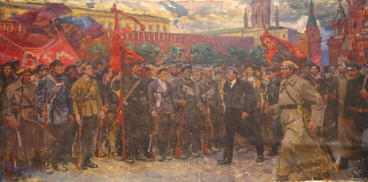 Oil painting Soldiers of the Revolution Unknown artist