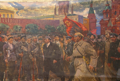 Oil painting Soldiers of the Revolution Unknown artist