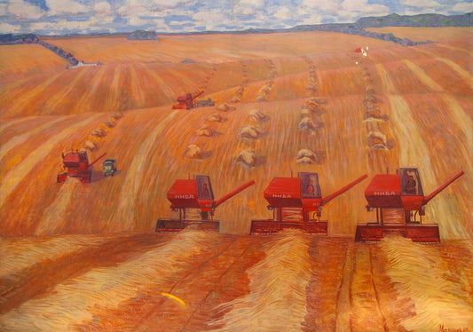 Oil painting Fields Malyshev Gennady Iosifovich