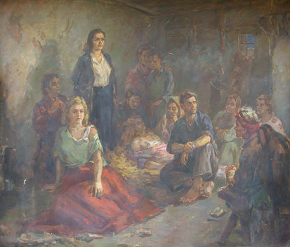 Oil painting Young Guards Kop Shidlovskiy