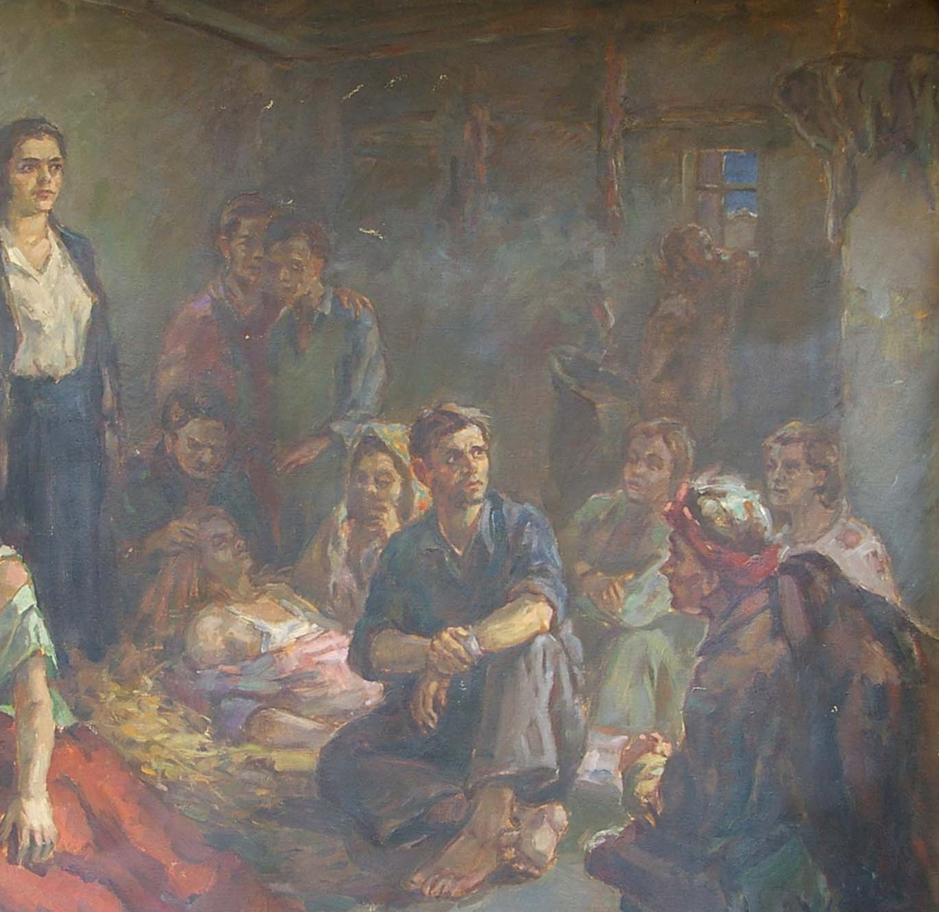 Oil painting Young Guards Kop Shidlovskiy
