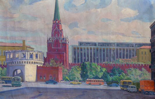 Oil painting Red Square Strelnikov Vladimir Vladimirovich