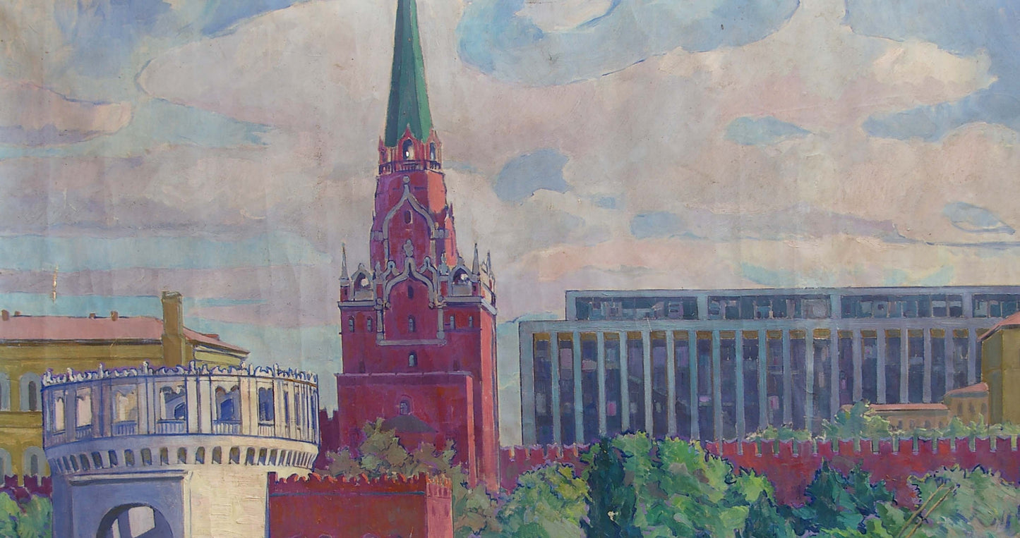 Oil painting Red Square Strelnikov Vladimir Vladimirovich