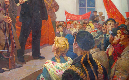 Oil painting Lenin's speech Samoylenko Zoya Alexandrovna